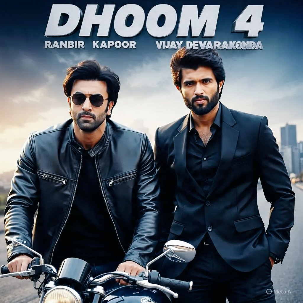 🚨 Exclusive: Vijay Devarakonda in talks to join Ranbir Kapoor in YRF's highly anticipated reboot #Dhoom4 
Sources indicate that the Arjun Reddy star is reportedly in discussions to portray The cop role Against Ranbir Kapoor 
This big pan India project will come on boards in 2027