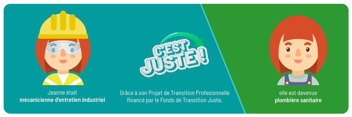 🔁 Changer de métier pour un avenir plus durable, c’est possible.
🎯 Grâce au Projet de Transition Professionnelle financé par le Fonds de Transition Juste (FTJ) !