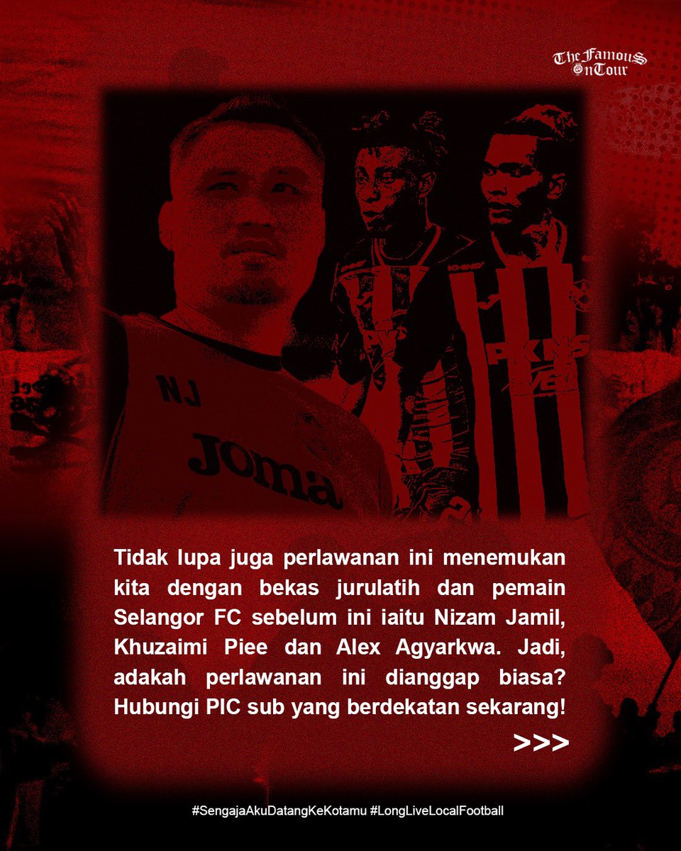 Klang_CorvuS's tweet image. Ini bukan sekadar perlawanan, ini perseteruan yang berpanjangan!

Paroi, Kami Datang Lagi! Misi yang sama tapi dengan tekad &amp;amp; semangat yang lebih membara! 

Imbas QR &amp;amp; roger PIC segera! 👊🏻
linktr.ee/ultraSelangor 

#SengajaAkuDatangKeKotamu
#LongliveLocalFootball