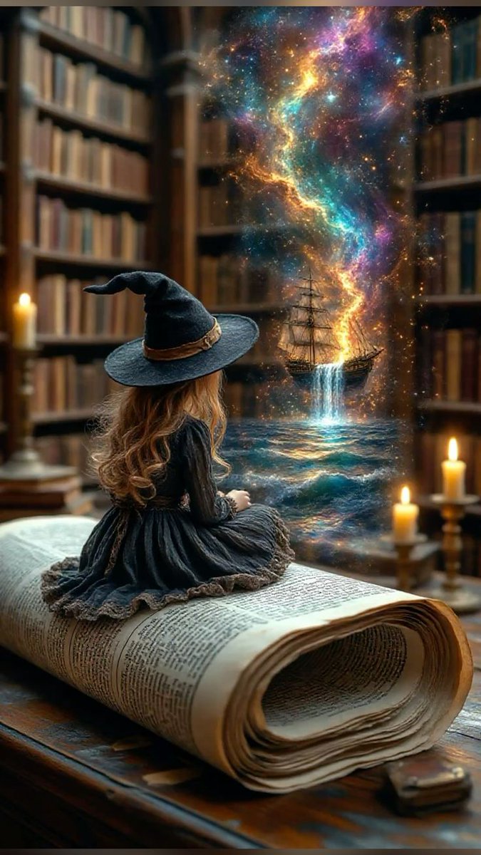 "Cuentos de la Biblioteca". 📚🌌🌊🔮💫
#DigitalArt