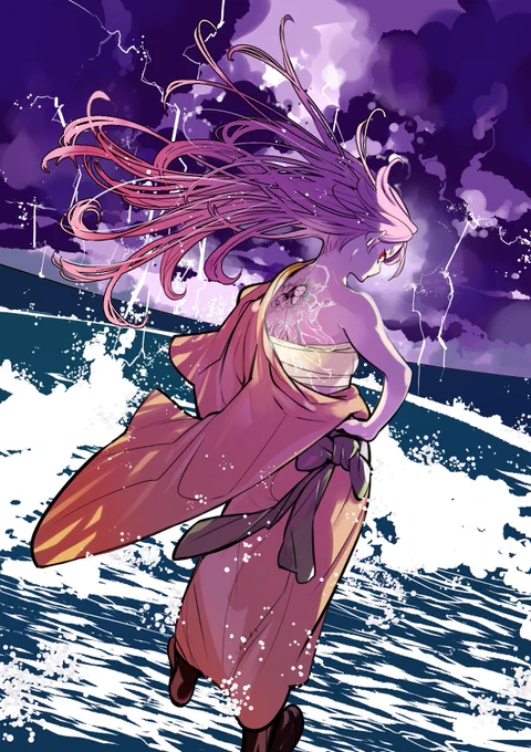 任侠転生第18巻の 表紙用イラストです! 髪の先まで描いたのでせっかくなので 見てやってください! #任侠転生