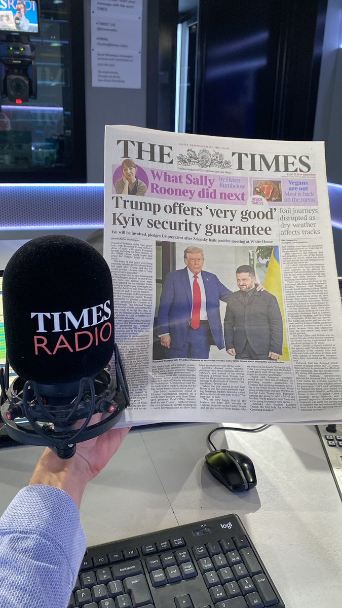 Tom Nunan (@othertomnunan) on Twitter photo On <a href="/TimesRadio/">Times Radio</a> Early Breakfast before 6:
🇺🇸 The view from DC after Europe meets Trump <a href="/TrevorNews/">Trevor Hunnicutt</a>
🇺🇦 How will Ukraine + Europe feel? <a href="/NinaDRDS/">Nina (de Roy) dos Santos</a>
💷 Business news with <a href="/realVickyPryce/">Vicky Pryce</a>
🗞️ Plus papers, politics and sport
📻 Listen live or catch up:
thetimes.com/radio/live On <a href="/TimesRadio/">Times Radio</a> Early Breakfast before 6:
🇺🇸 The view from DC after Europe meets Trump <a href="/TrevorNews/">Trevor Hunnicutt</a>
🇺🇦 How will Ukraine + Europe feel? <a href="/NinaDRDS/">Nina (de Roy) dos Santos</a>
💷 Business news with <a href="/realVickyPryce/">Vicky Pryce</a>
🗞️ Plus papers, politics and sport
📻 Listen live or catch up:
thetimes.com/radio/live