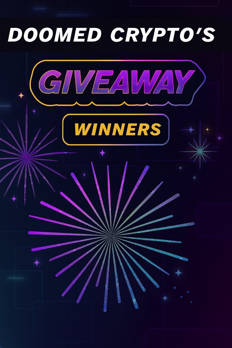 Doomed Crypto (@doomedcrypto) on Twitter photo 🏆GIVEAWAY WINNERS:
@dj_pmoni
<a href="/rbrainx2/">brainnoxcc</a>
Please DM me your SOL wallet.
Always stay active!
I believe in all of you! 💪🏻 🏆GIVEAWAY WINNERS:
@dj_pmoni
<a href="/rbrainx2/">brainnoxcc</a>
Please DM me your SOL wallet.
Always stay active!
I believe in all of you! 💪🏻