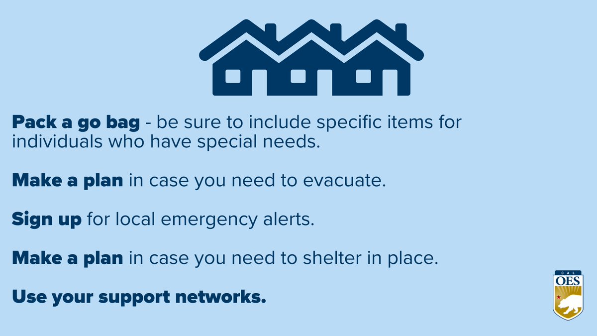 Emergencies can happen anytime. Having a personalized emergency plan helps keep you and your loved ones safe.
✅ Sign up for local alerts
✅ Make an evacuation plan with meeting spots
✅ Pack a go-bag for yourself and your loved ones (including your pets!)
Learn more at