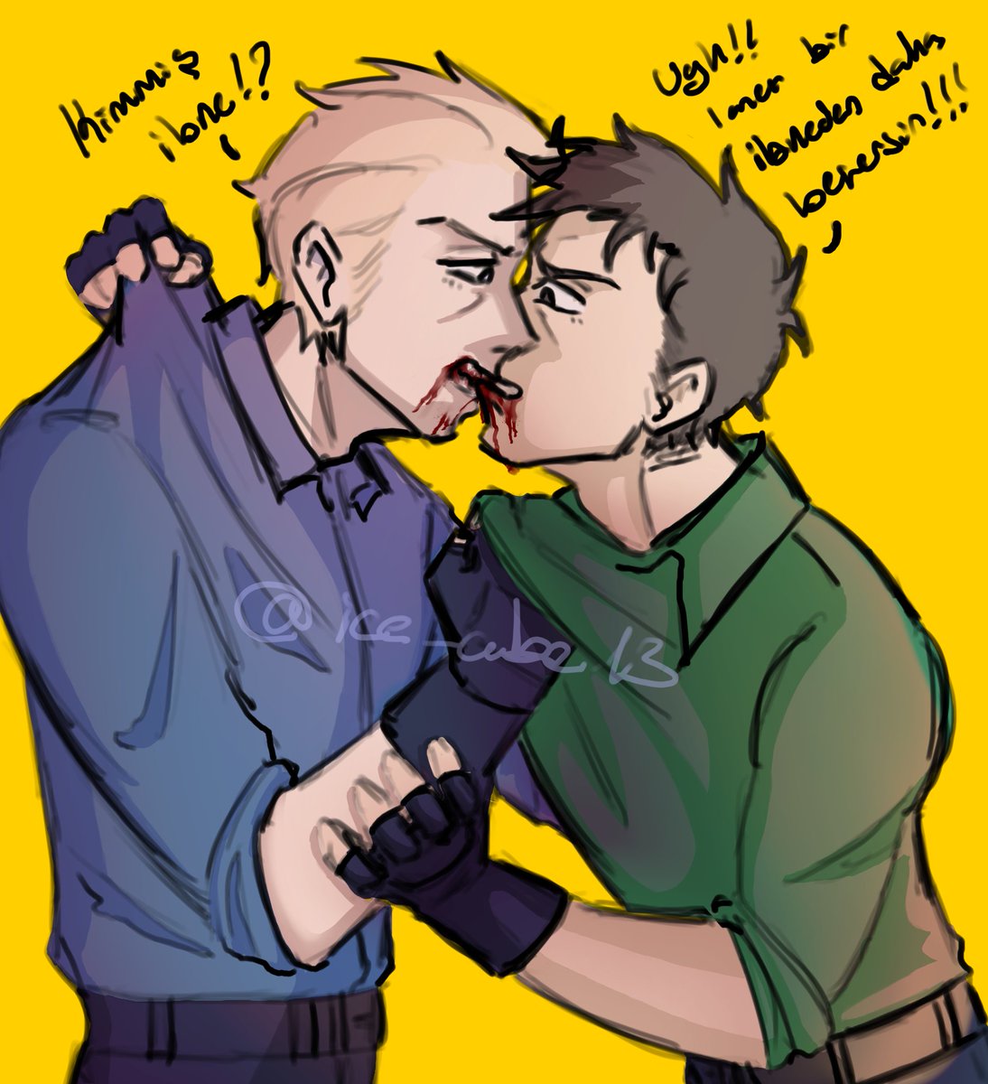 I need more of the toxic relationship they have but it somehow gets better later on, you know what I mean? :)))
-
#albertwesker #chrisredfield #chrisker #residentevil