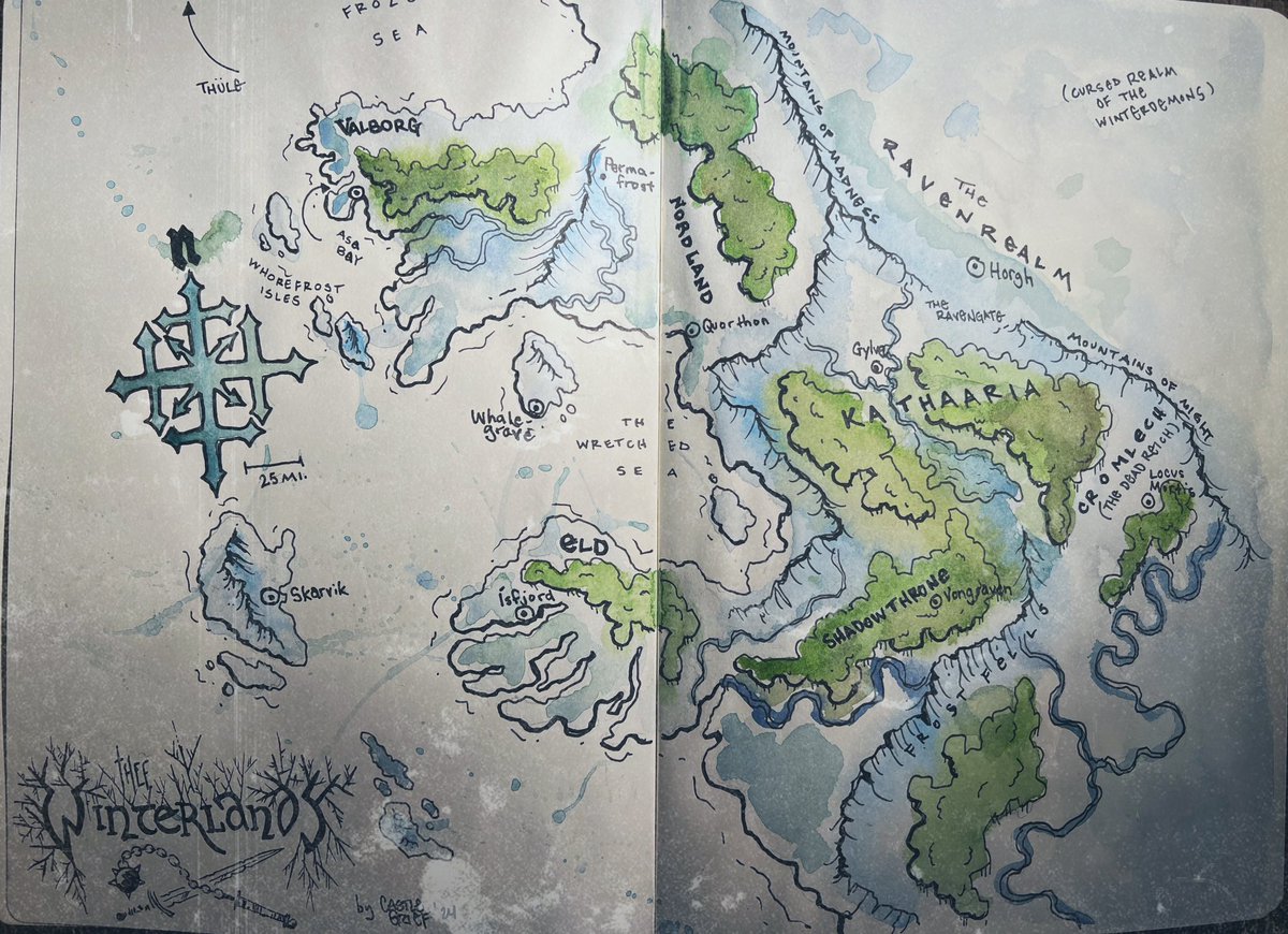 “On many ships I have sailed
Far beyond the north waves
On the high northern seas
We have found our way

The shadowing voices of our gods
Singing on the calling wind
Where the cold waves
And the longboats brought us far…”