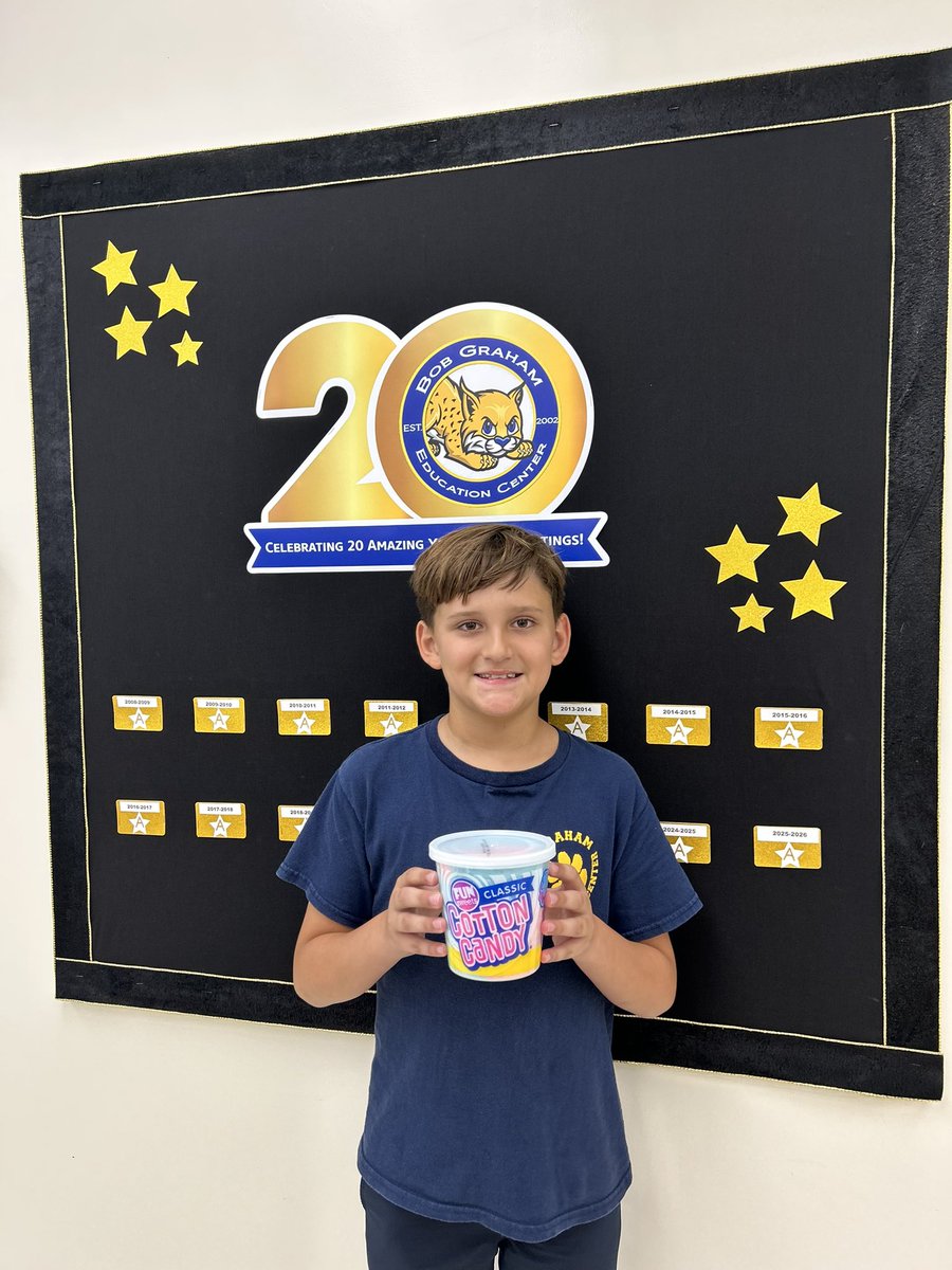 Starting the school year with our first winners of our daily attendance challenge “Are You at School Today?” our 🅰️mazing students Lismarys and Levi. Congratulations, Bobcats! 🐾💙💛  <a href="/MDCPS/">Miami-Dade Schools</a> <a href="/SuptDotres/">Jose L. Dotres, Ed.D.</a> <a href="/RobertoAlonsoFL/">RobertoJAlonso</a> #SHOWUPMDCPS #YourBestChoiceMDCPS #BGEC