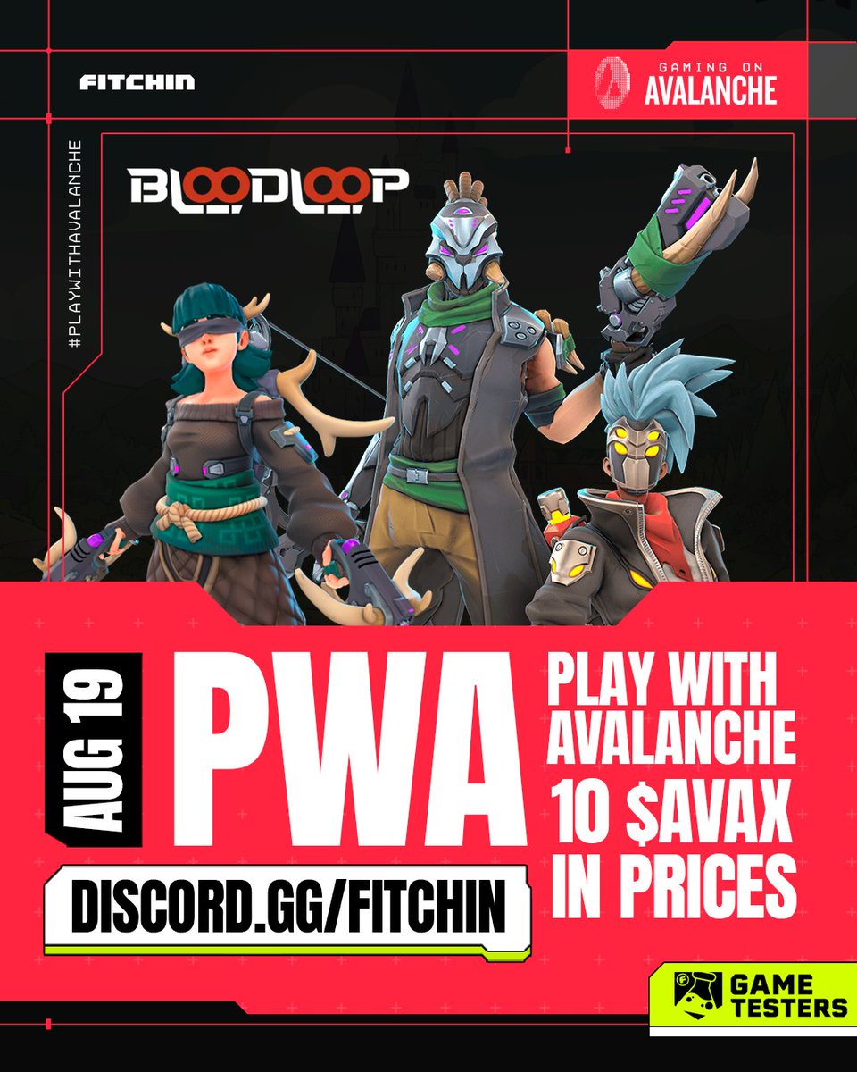 FITCHIN Universe (@fitchinuniverse) on Twitter photo Tomorrow we drop into <a href="/BloodLoopGAME/">BloodLoop🔺 | Hero-Shooter</a>! 🔥
Fast-paced chaos, squad fights & pure adrenaline 💥🔫
Join the #PlayWithAvax crew and claim your shot at glory (and prizes 👀).
Who’s ready to survive the mayhem? 😵💫👑 Tomorrow we drop into <a href="/BloodLoopGAME/">BloodLoop🔺 | Hero-Shooter</a>! 🔥
Fast-paced chaos, squad fights & pure adrenaline 💥🔫
Join the #PlayWithAvax crew and claim your shot at glory (and prizes 👀).
Who’s ready to survive the mayhem? 😵💫👑