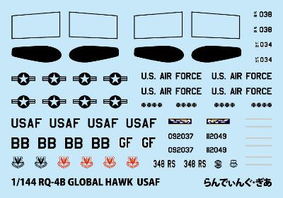 f_2a_hayabusa's tweet photo. #デカール 販売中です

1/144 RQ-4Bグローバルホーク アメリカ空軍
2017年夏、#横田基地 に展開した機体のマーキングです
↓詳細はこちら
https://t.co/MSnhCsRtu4

#144スケモ #144scale #いっちょんちょん #RQ4B #グローバルホーク #GLOBALHAWK #米空軍 #USAF #戦闘機 #decals https://t.co/XhgOFSUEuA