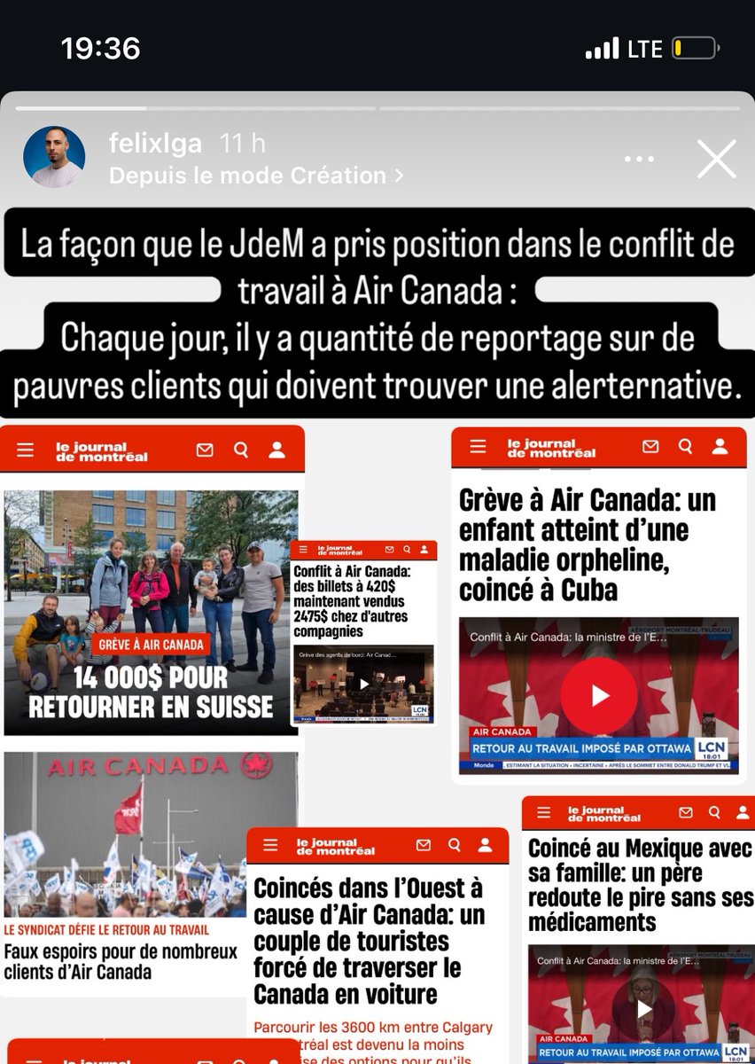 Je pense que le porte-parole de <a href="/SorayaMartinezF/">Soraya Martinez Ferrada</a> doit voir un ophtalmologiste #polmtl 

Cher <a href="/FelixLGauthier/">Félix L-Gauthier</a>, voici plein de textes (ci-dessous) sur les revendications des agents d’Air Canada sur le site du JdeM. 

Son commentaire ressemble à de l’aveuglement volontaire 🤷🏻‍♂️