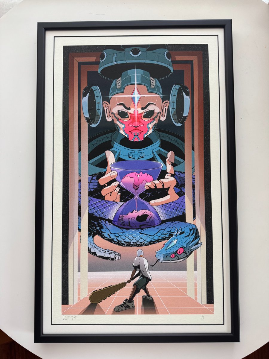 Signed and Framed. 

On its way to its new home with <a href="/devour_crypto/">DEVOUR</a>