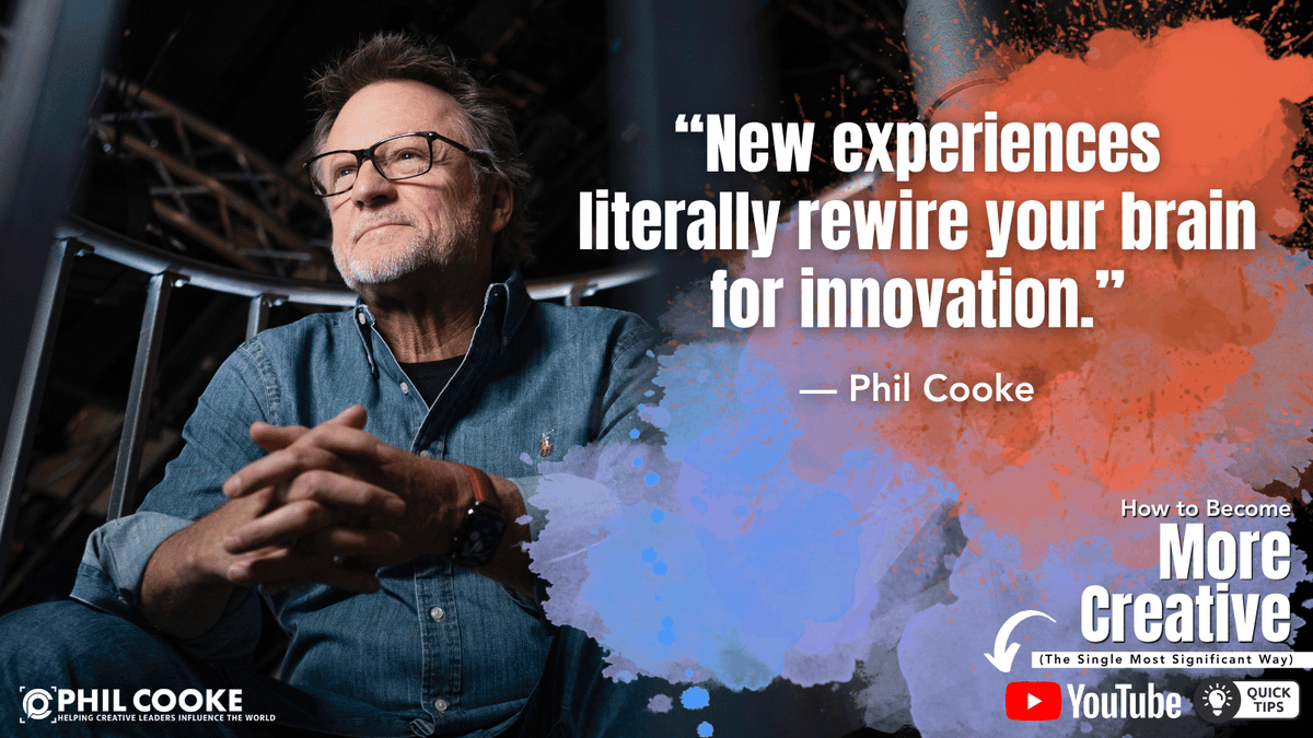 PhilCooke's tweet image. Want to boost your creativity? Try new things! Watch: youtu.be/lqwUZi33FBc
#CreativityBoost #CreativeThinking #TryNewThings