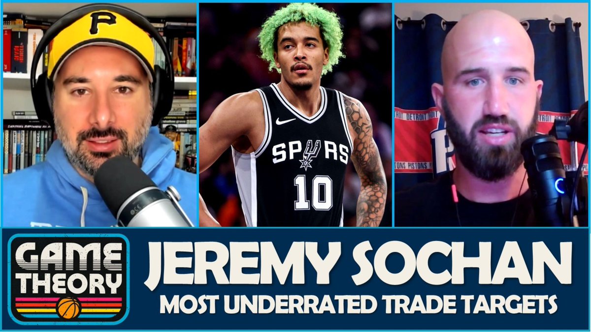Game Theory w/ Sam Vecenie (@gametheorysamv) on Twitter photo Is Jeremy Sochan a part of the San Antonio Spurs future? Do they extend him or look to move him?
🎙️ : <a href="/Sam_Vecenie/">Sam Vecenie</a>, <a href="/MotorCityHoops/">Motor City Hoops</a>
🎥 : youtu.be/SkgWB3D7iu8 Is Jeremy Sochan a part of the San Antonio Spurs future? Do they extend him or look to move him?
🎙️ : <a href="/Sam_Vecenie/">Sam Vecenie</a>, <a href="/MotorCityHoops/">Motor City Hoops</a>
🎥 : youtu.be/SkgWB3D7iu8