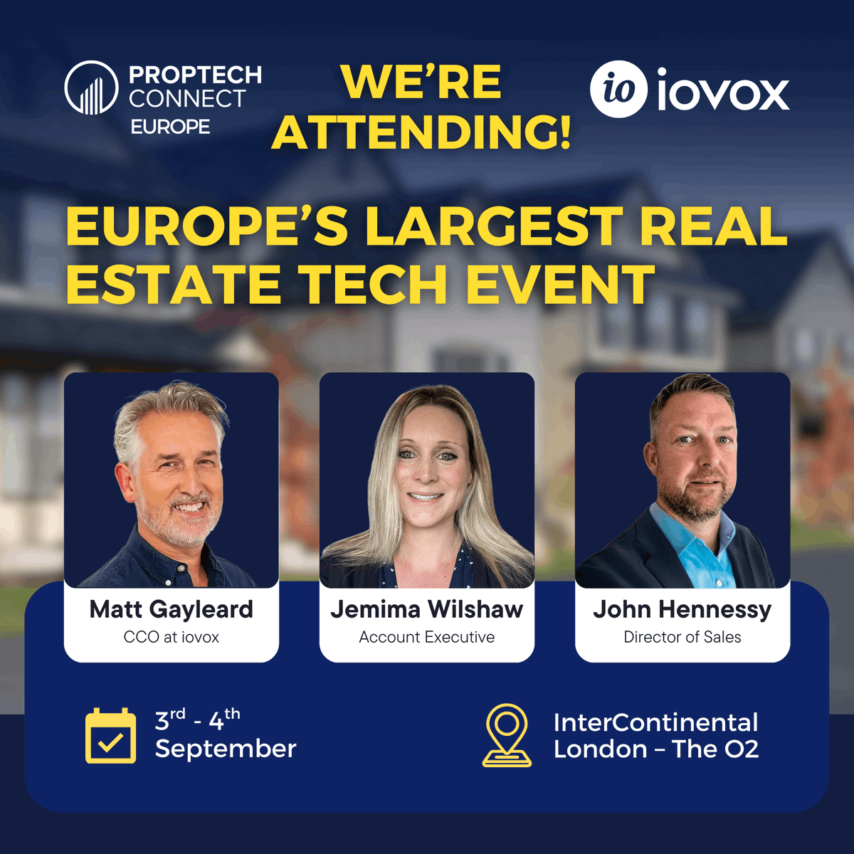iovox's tweet photo. Team iovox is heading to #PropTechConnect Europe 2025 at the InterContinental London on Sept 3rd-4th! Are you going to be there? Our team would be thrilled to meet, there's nothing better than meeting face-to-face and exploring potential partnerships. https://t.co/EzwFXGdAVB https://t.co/7LnTyLlEoF
