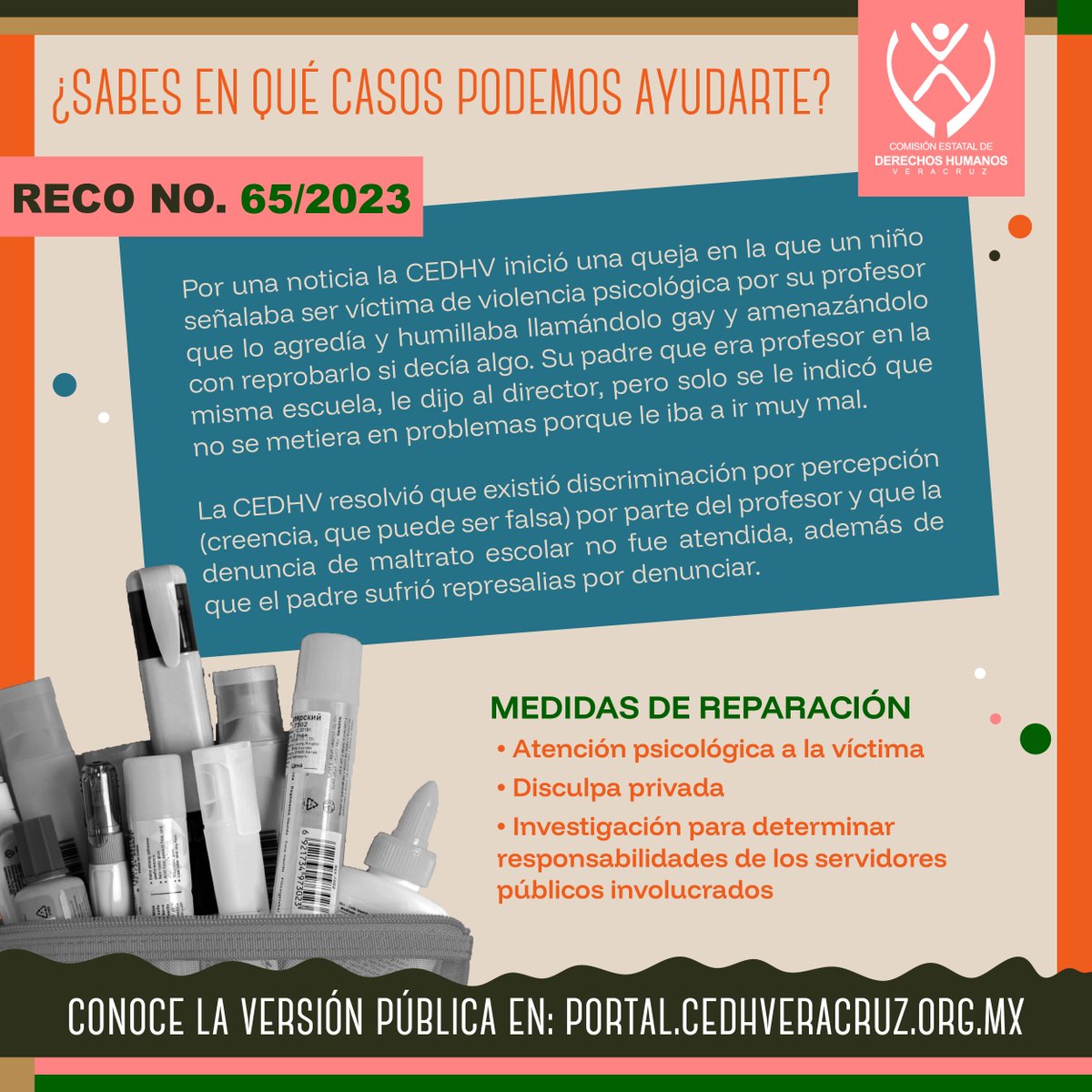 CEDH Veracruz (@cedhveracruz) on Twitter photo El CCGA a través de la campaña "Resoluciones Relevantes", te invita a conocer los casos en que la CEDHV puede intervenir, cuando una persona servidora pública violó derechos humanos. Consulta sus recomendaciones en: portal.cedhveracruz.org.mx/CEDHV/reposito… El CCGA a través de la campaña "Resoluciones Relevantes", te invita a conocer los casos en que la CEDHV puede intervenir, cuando una persona servidora pública violó derechos humanos. Consulta sus recomendaciones en: portal.cedhveracruz.org.mx/CEDHV/reposito…