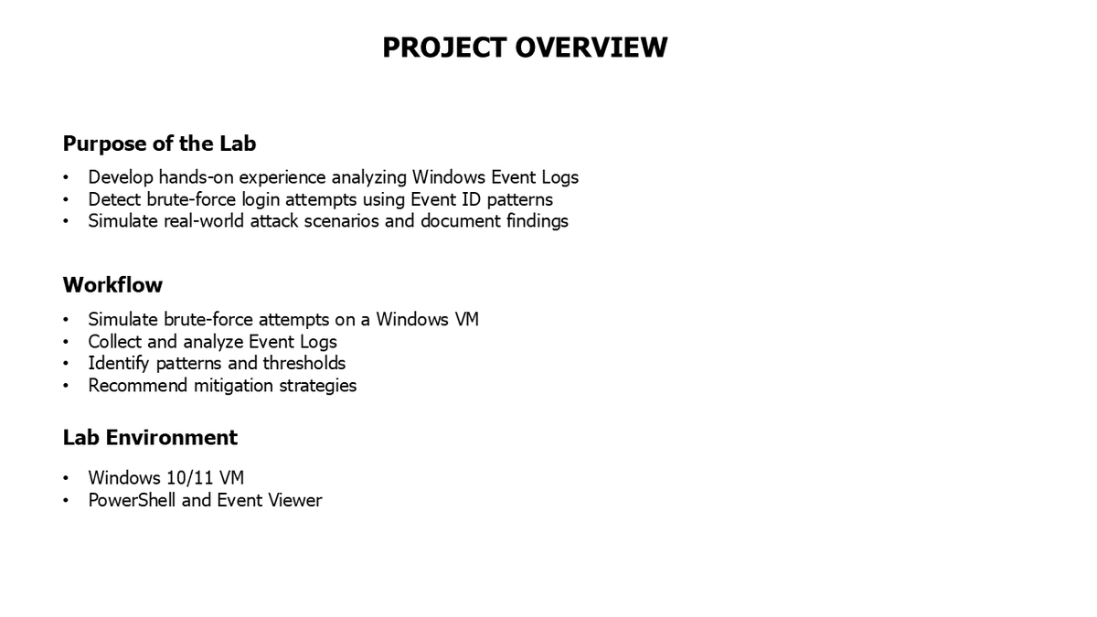 Ejokejohn's tweet image. Just concluded a 14-slide breakdown on detecting brute-force attacks using Windows Event Logs.
🧠 Event ID 4625, 4624 &amp;amp; 4672 decoded
🔐 Lockout policies, MFA, SIEM alerts
🔗 link drive.google.com/file/d/1LZ7PN4… 
#SOCAnalyst #WindowsLogs #ThreatDetection #IncidentResponse #SIEM #BlueTeam