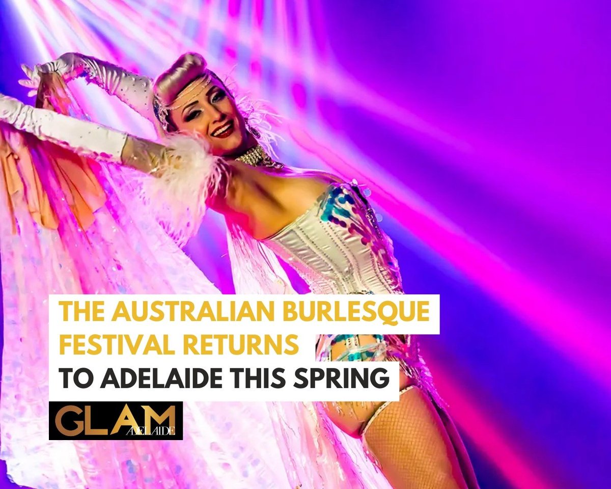 THE DAZZLING BURLESQUE FESTIVAL IS BACK 🎭✨ Bringing its glitter-soaked, show-stopping spectacle to Adelaide this spring, celebrating its 16th year! >> ap1.hubs.ly/y0bQLC0

🌟 Read daily news on our free iPhone app: ap1.hubs.ly/y0bQBx0



🌟 Read daily news on our free