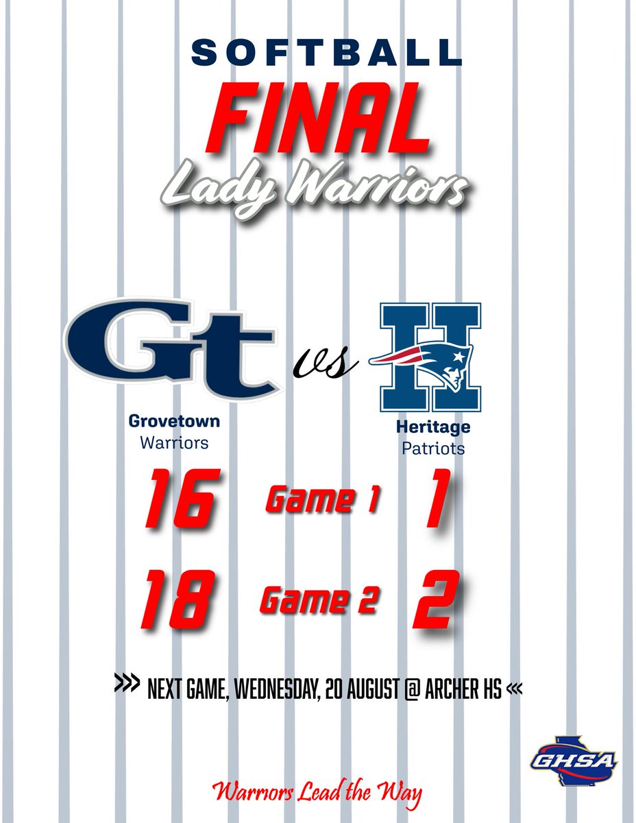 Grovetown HS Softball (@grovetownsb) on Twitter photo Played 2, took 2.
Todays top performers ⬇️
- Sophomore, Yessy Lugo <a href="/YessyLugo2028/">Yaleishka “Yessy” Lugo c/o 2028</a> batted 4 for 4, 1 2B, 4 RBIs, 3 SBs, reaching base all 6 plate appearances.
<a href="/CheneyAUG/">Will Cheney</a> <a href="/AlyssaCLyons/">Alyssa Lyons</a> <a href="/GabrielCStovall/">Gabriel Stovall</a> <a href="/WJBFSports/">WJBF Sports</a> <a href="/GiannaCefaluTV/">Gianna Cefalu</a> <a href="/AugPressSports/">Augusta Press Sports</a> <a href="/TheCoachesBoxGA/">Coaches Box Georgia</a> <a href="/ExtraInningSB/">EXTRA INNING SOFTBALL</a> Played 2, took 2.
Todays top performers ⬇️
- Sophomore, Yessy Lugo <a href="/YessyLugo2028/">Yaleishka “Yessy” Lugo c/o 2028</a> batted 4 for 4, 1 2B, 4 RBIs, 3 SBs, reaching base all 6 plate appearances.
<a href="/CheneyAUG/">Will Cheney</a> <a href="/AlyssaCLyons/">Alyssa Lyons</a> <a href="/GabrielCStovall/">Gabriel Stovall</a> <a href="/WJBFSports/">WJBF Sports</a> <a href="/GiannaCefaluTV/">Gianna Cefalu</a> <a href="/AugPressSports/">Augusta Press Sports</a> <a href="/TheCoachesBoxGA/">Coaches Box Georgia</a> <a href="/ExtraInningSB/">EXTRA INNING SOFTBALL</a>