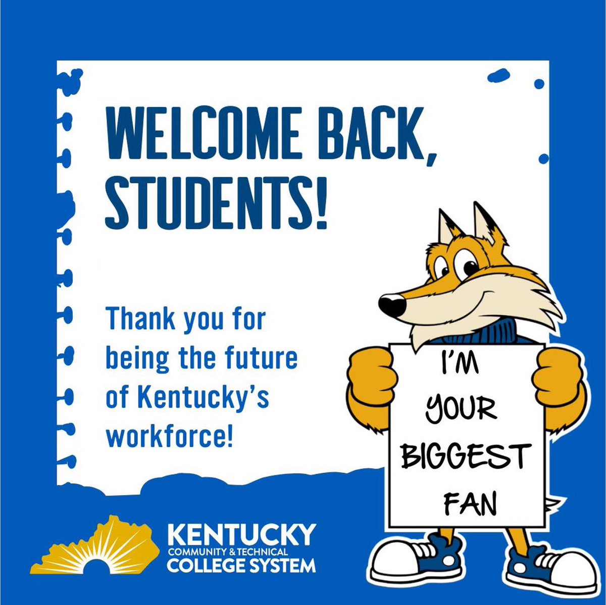 Welcome back students and GOOD LUCK this fall semester! With enrollment up and 72% of our graduates leaving with NO DEBT, our Kentucky Community &amp; Technical Colleges are both high quality and affordable! We believe in YOU! <a href="/KCTCS/">KCTCS</a>