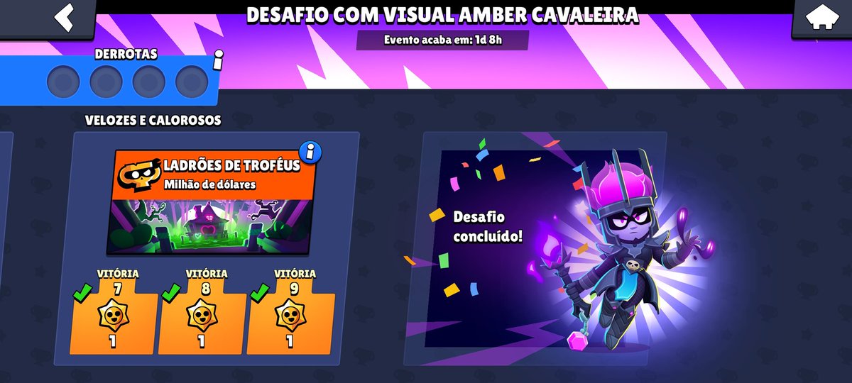 Mais um desafio concluído com as lendas <a href="/DiafrixHabbo/">Diafrix 🫧</a> e <a href="/eubiancarms/">biancarms</a> (notem que a Amber da Bianca nem tem troféus). #BrawlStars