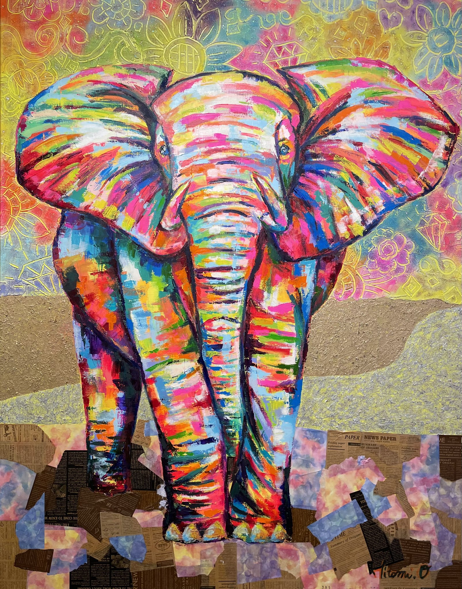 フラミンゴ 桶田仁美 桶田仁美🐰13'sART▶︎11月個展 on X: 