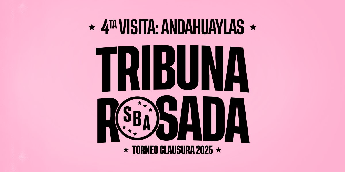 ¡PRESENTAMOS NUESTRA 4️⃣TA VISITA DEL TORNEO CLAUSURA! 🏟️

🔜 El sábado 23 de agosto, visitaremos a Chankas CYC en el Estadio Los Chankas en Apurimac y tú nos puedes apoyar siendo parte de la Tribuna Rosada 🩷🏟️

🎟️ Compra tus entradas virtuales, Tribuna Rosada VIP y banderolas: