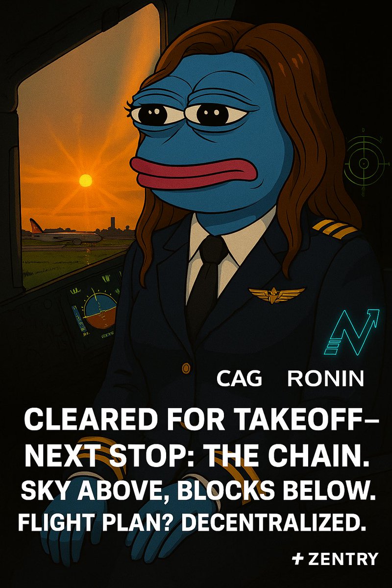 Yo GM to my CAG Family! This lovely CAG is ready for take off!🚀

Make sure your seatbelts are securely fastened. We might encounter some turbulence during our journey. But one thing is for sure! That you’re in safe hands! 

We about to go parabolic within Ronin and outside our