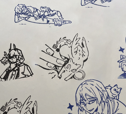 手元探してみたけど、オトモ…変幻自在かも （とっっっても手癖でFAで非