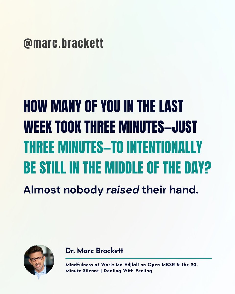 We confuse busyness with productivity.
Stillness isn’t empty—it can be productive too. The problem?
Most of us never practice it.

This week on Dealing with Feeling, I sat down with my colleague and friend, Mo Edjlali to explore how silence can reshape organizations.

Episode