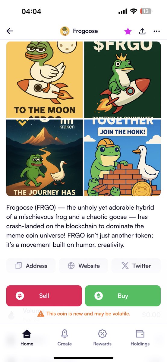 FrogAndGoose's tweet photo. $FRGO Updated on @moonshot 

Buy now : https://t.co/brePKKNugv https://t.co/5VUMrlEO4x