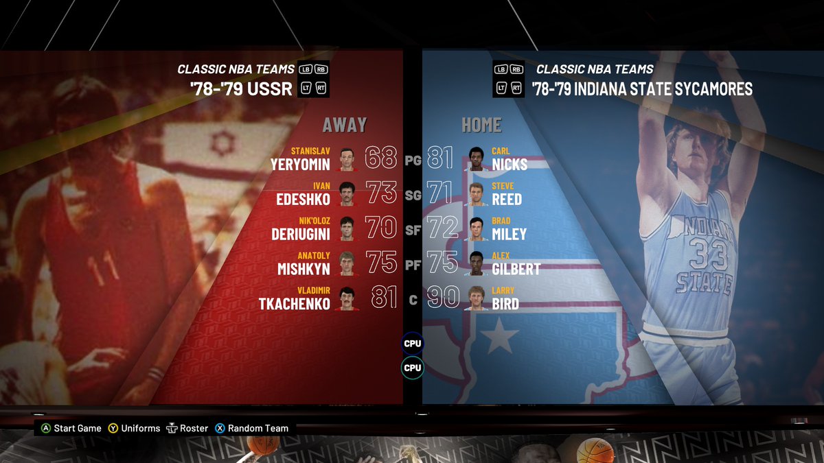 RayAlicea2's tweet photo. It's not just NBA vs FIBA, we're also including a few notable NCAA vs FIBA games as well! Relive three classic exhibition games:

- Indiana State Sycamores vs Soviet Union 11/19/1978
- North Carolina Tar Heels vs Greece 10/20/1983
- UNLV Runnin' Revels vs Soviet Union 11/17/1990 https://t.co/SKDHyDxPSc
