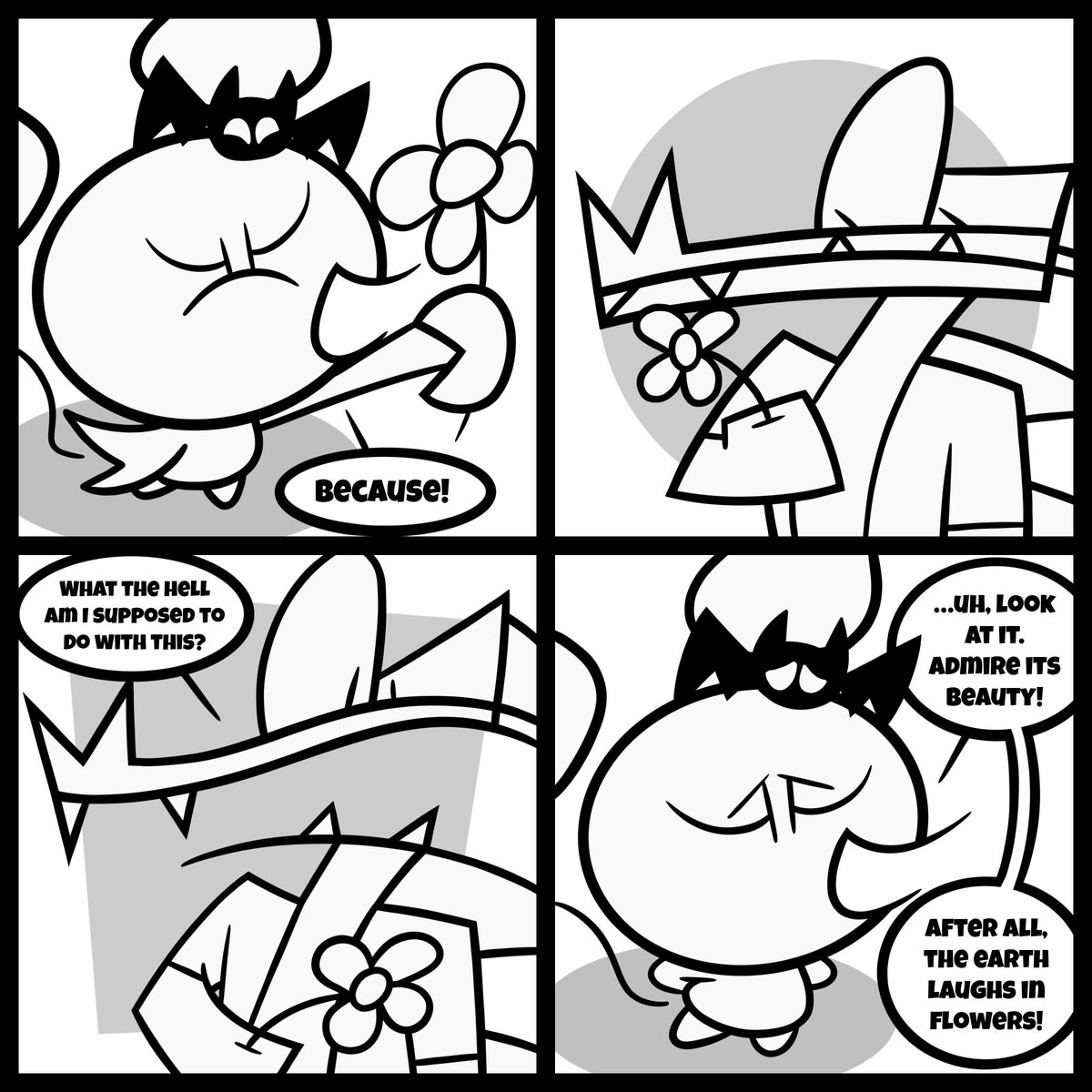 Rude_Rabit's tweet photo. What a Krok 1/2

Siding with the alligator 

#RudeRabit #comic #cartoon #flowers #crocodile https://t.co/pKOYSce806
