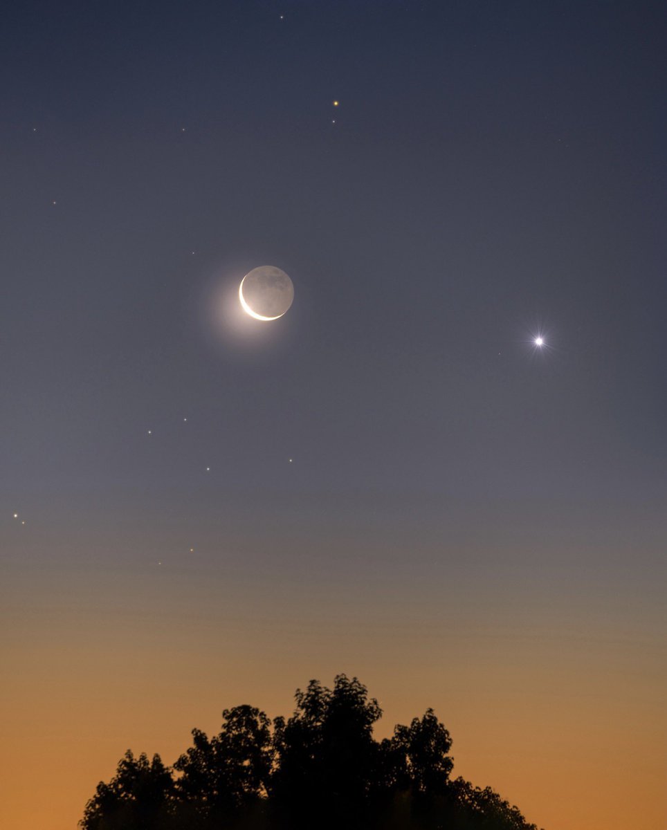 Moon and Venus