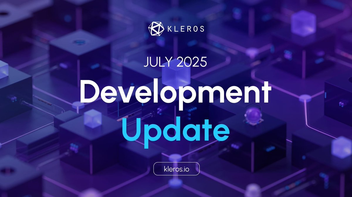Kleros 2025년 7월 개발 업데이트 배너