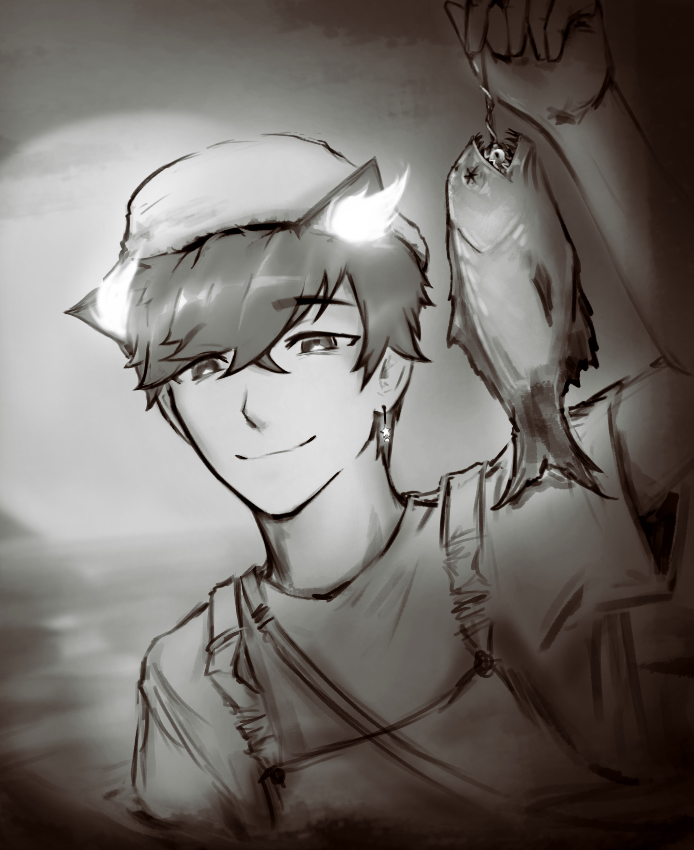 that was a nice cozy fishing game yep #sykkunofanart