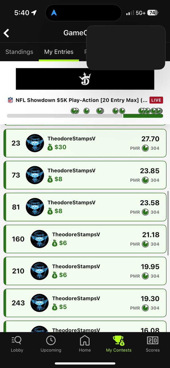 5SpeedDFS's tweet photo. Can we hold? #5Speed https://t.co/vbnHoQ4wyC