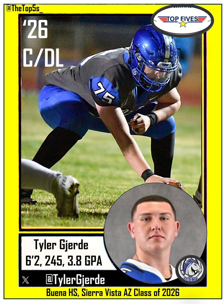 TOP FIVES (@thetop5s_) on Twitter photo ⭐️⭐️⭐️⭐️⭐️ PLAYMAKER
2026 C/DL <a href="/TylerGjerde/">Tyler Gjerde</a>
<a href="/CoachTuitele/">Saga Tuitele</a>
@BillybestOL
<a href="/KyleDeVan68/">Coach Kyle DeVan</a>
<a href="/BRayStutzmann/">Billy Ray Stutzmann</a>
<a href="/CoachSumlerSDSU/">Demetrius Sumler</a>
<a href="/CoachPehrson/">Coach Preston Pehrson</a>
<a href="/CoachOglesby/">Josh Oglesby</a>
<a href="/MikeBloesch/">Mike Bloesch</a>
<a href="/DonovanRaiola/">Donovan Raiola</a>
<a href="/CoachArmy/">Brian Armstrong</a>
<a href="/brennanpcarroll/">Brennan Carroll</a>
<a href="/coachskene3/">Brett Skene</a>
<a href="/Jay_Guillermo57/">Coach Jay Guillermo</a>
<a href="/JasonSlowey/">Jason Slowey</a>
<a href="/CoachJoeRudolph/">Joe Rudolph</a> <a href="/AlNetter/">Coach Al Netter</a> ⭐️⭐️⭐️⭐️⭐️ PLAYMAKER
2026 C/DL <a href="/TylerGjerde/">Tyler Gjerde</a>
<a href="/CoachTuitele/">Saga Tuitele</a>
@BillybestOL
<a href="/KyleDeVan68/">Coach Kyle DeVan</a>
<a href="/BRayStutzmann/">Billy Ray Stutzmann</a>
<a href="/CoachSumlerSDSU/">Demetrius Sumler</a>
<a href="/CoachPehrson/">Coach Preston Pehrson</a>
<a href="/CoachOglesby/">Josh Oglesby</a>
<a href="/MikeBloesch/">Mike Bloesch</a>
<a href="/DonovanRaiola/">Donovan Raiola</a>
<a href="/CoachArmy/">Brian Armstrong</a>
<a href="/brennanpcarroll/">Brennan Carroll</a>
<a href="/coachskene3/">Brett Skene</a>
<a href="/Jay_Guillermo57/">Coach Jay Guillermo</a>
<a href="/JasonSlowey/">Jason Slowey</a>
<a href="/CoachJoeRudolph/">Joe Rudolph</a> <a href="/AlNetter/">Coach Al Netter</a>