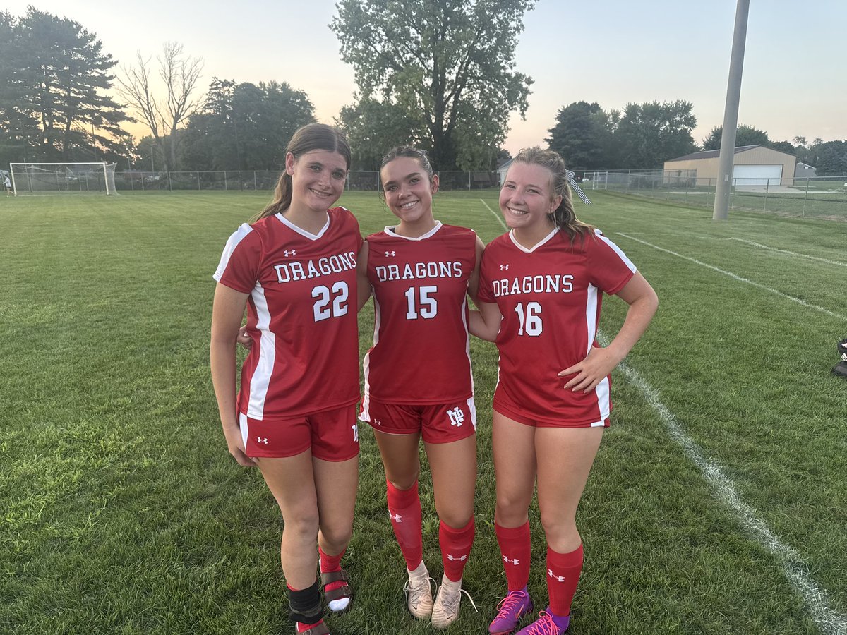 Dragons win the season opener 6-1! Goals by Hannah Sund (4), Gabrielle Brown (1) and Brooke Tanksley (1). Assists: Brown, Pardieck, Tanksley, Jones, Rains, Fox!