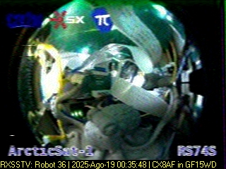 Received 1 image SSTV in Robot36 satellite ARCTICSAT-1 (RS74S), Orbit 9098. #sstv #amsat #cubesat #cubesats