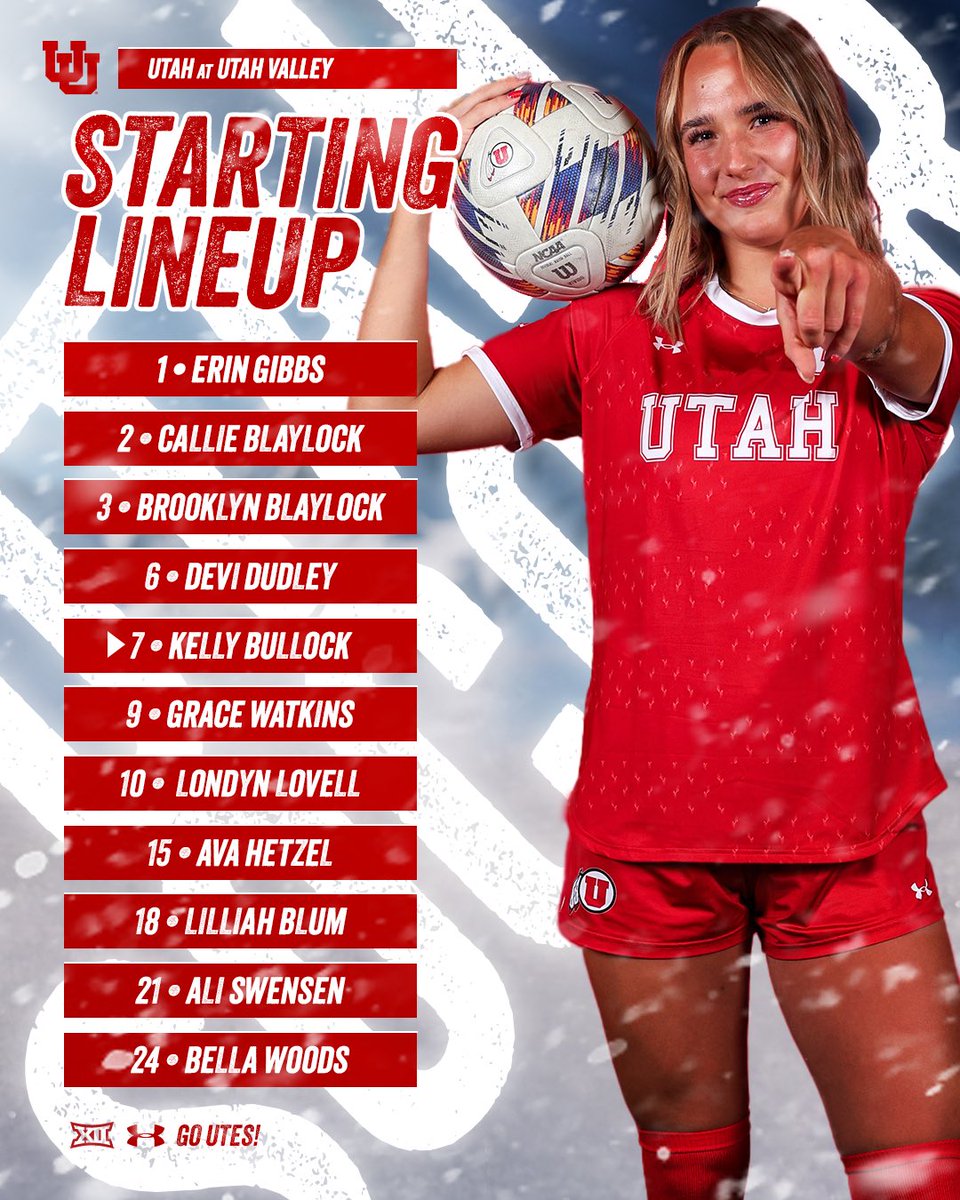 Rolling with these XI today.

📊bit.ly/3HsVjh4
📺bit.ly/41IUMyf

#GoUtes