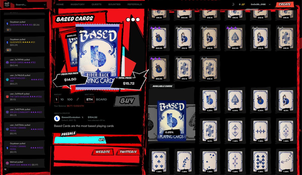 hi_im_nico's tweet image. A fully onchain @base card pack!

Now imagine using this pack in any card game, vibe coded by anyone. 

HEARD we are ripping &amp;amp; giving away some of this pack tomorrow on stream