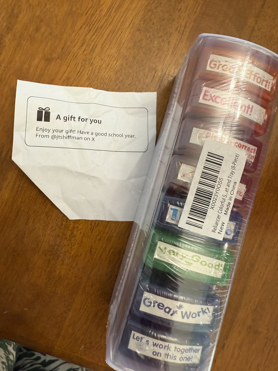 LissyAnn (@mrs_firstgrade) on Twitter photo Thank you <a href="/jtshiffman/">Jennifer Turner</a> so much for the stamps! I am excited to use these on my students work!
Thank you thank you!! Thank you <a href="/jtshiffman/">Jennifer Turner</a> so much for the stamps! I am excited to use these on my students work!
Thank you thank you!!