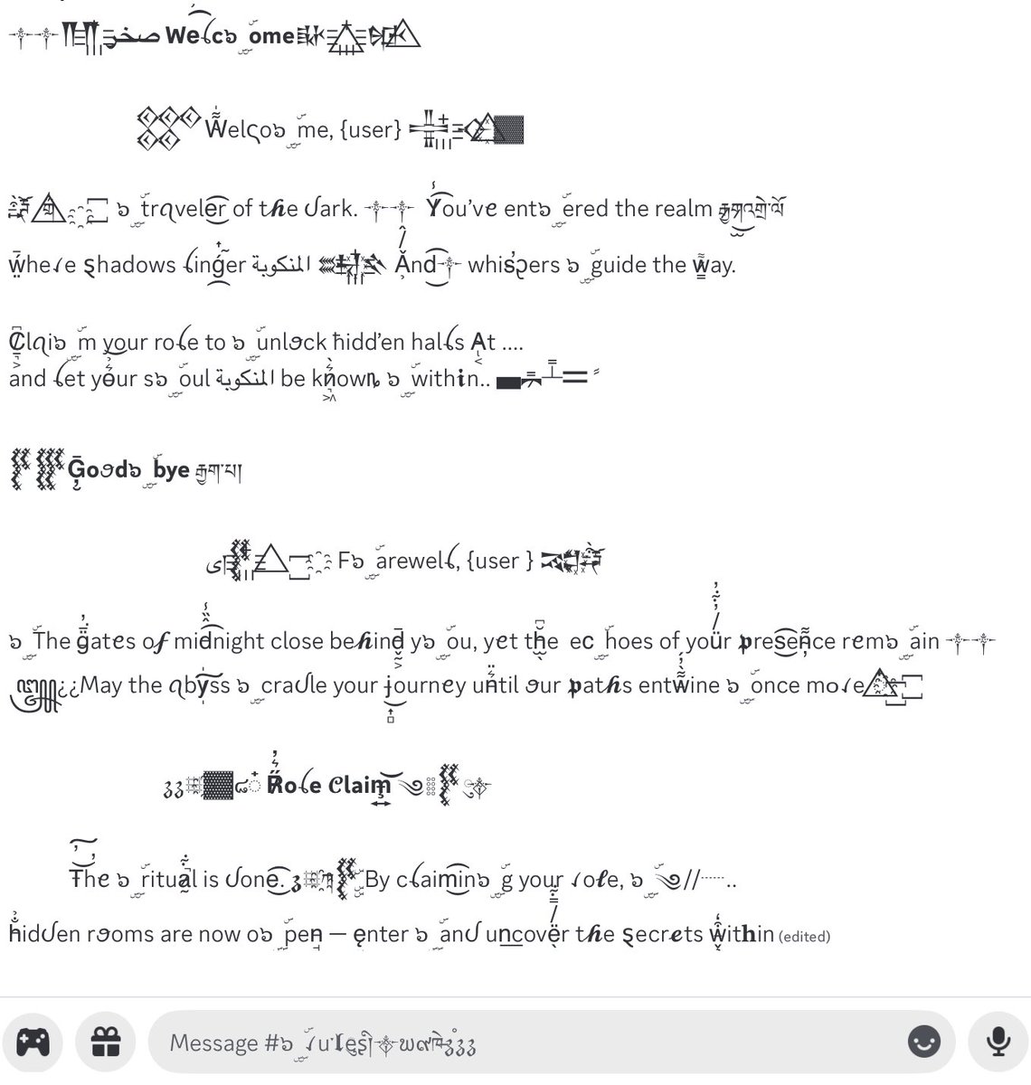 ⠀ ⠀ ⠀ ⠀⠀ ꪮP𝖊N̵͔̤  ֯ ּ ֗𝖇riǝf ⠀

ཡེ་ཤུའི ꙱𝔭a𝔂meນt͜͡༒⃟⢾server dis
.. name ins , username , set dis

꙱⃤ཞ ҈҉⃝⃝▒ s̶̮̉tart ¿¿͜͡donꪖte 6 ba𝔥t
⠀ ⠀ ݃♱ set 15 ba𝔥t ܢตอนนิคิวว่างค้าบ

Example work * มี set ฟรีแถม

#sellf0rm #everythingf0rm 
#cre8name #cre4tename