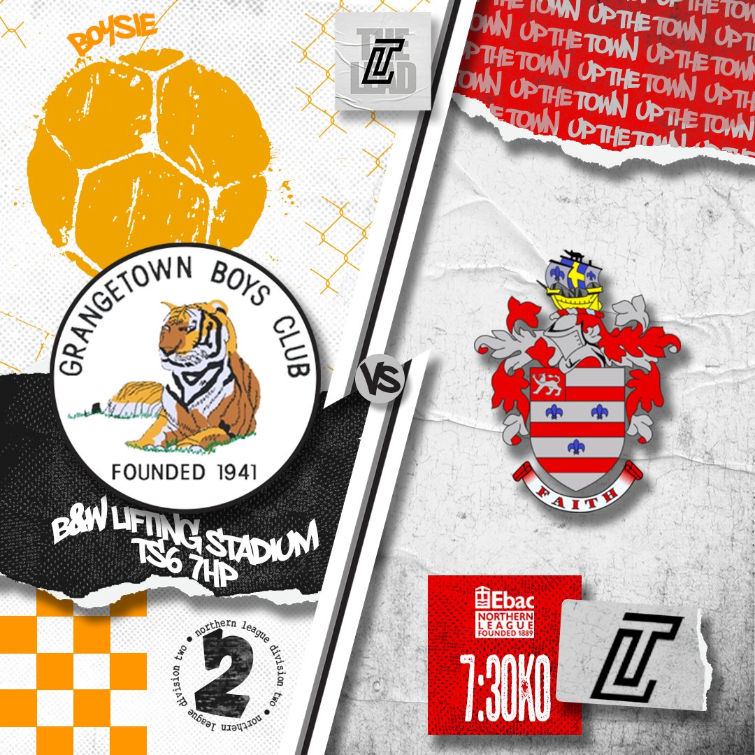 ℹ️//TODAY//FIXTURE//NL2

<a href="/GrangetownBC/">Grangetown Boys Club FC🐯</a>  v <a href="/BillinghamTown/">Billingham Town FC</a> 
Comp: Northern League Division Two
Venue: B&amp;W Lifting Stadium, TS6 7HP
Kick Off: 7:30pm

Grangetown Boys Club
17th | DLLDWD - Boysie picked up a third draw of the season at the weekend but they were mere seconds away from