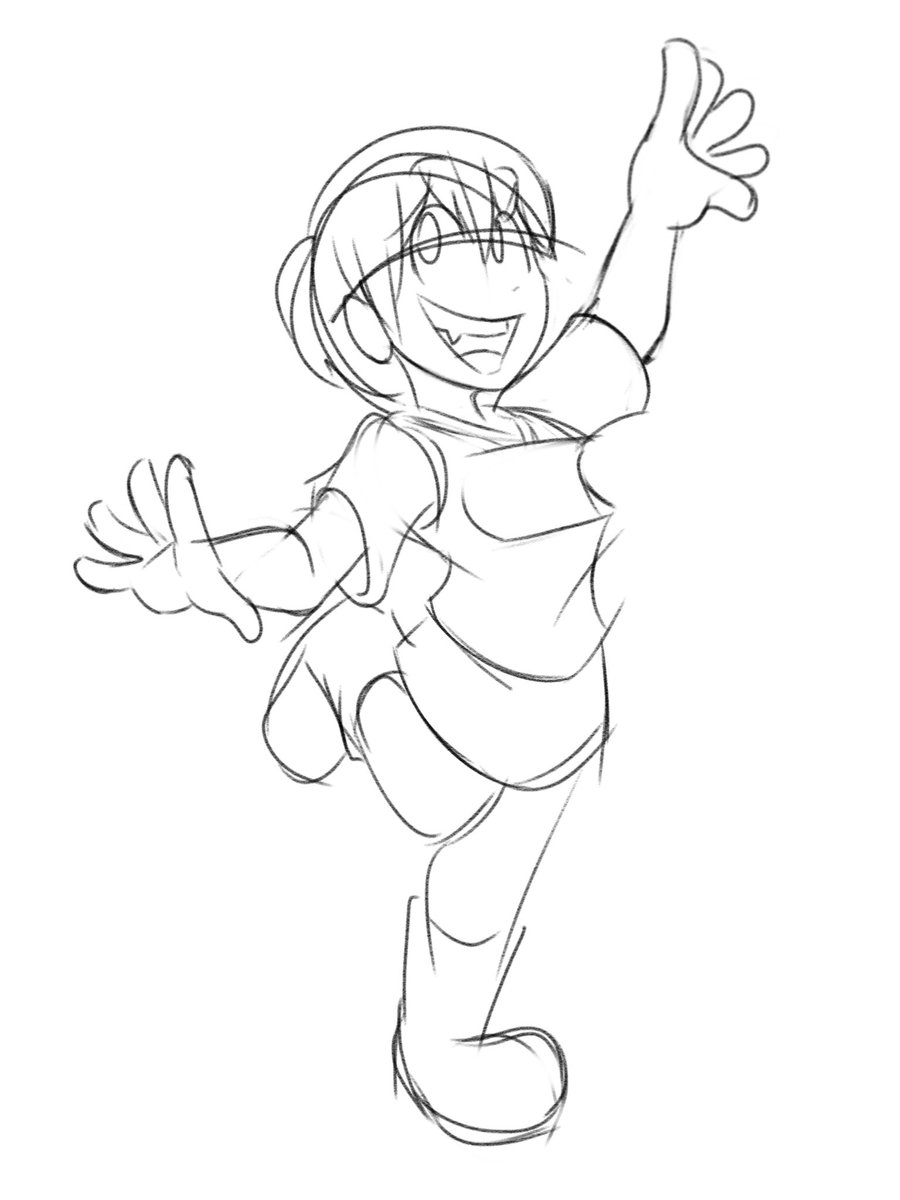 Happy (belated) anniversary to this stupid drawing I made 5 years ago, working on an updated version making this my second time ever drawing this character in general