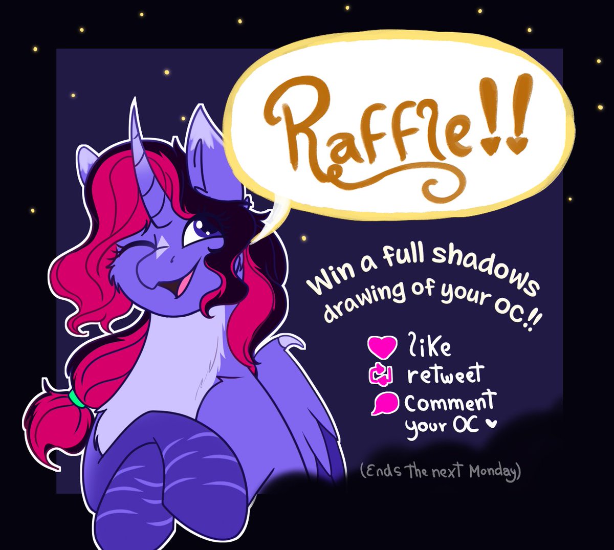 IS TIME FOR A RAFFLE!!
Ends the next Monday 25 owo✨✨
Example in the comments :3