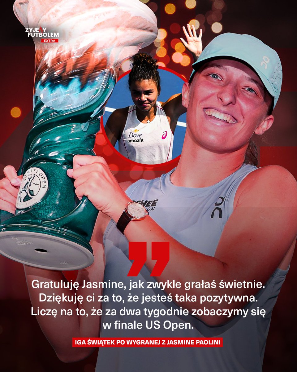 🇵🇱💬 IGA ŚWIĄTEK po wygranej w finale turnieju WTA 1000 w Cincinnati.

SZACUNEK 😳👏👏

#swiatek #WTA #WTACincinnati #CincinnatiOpen2025