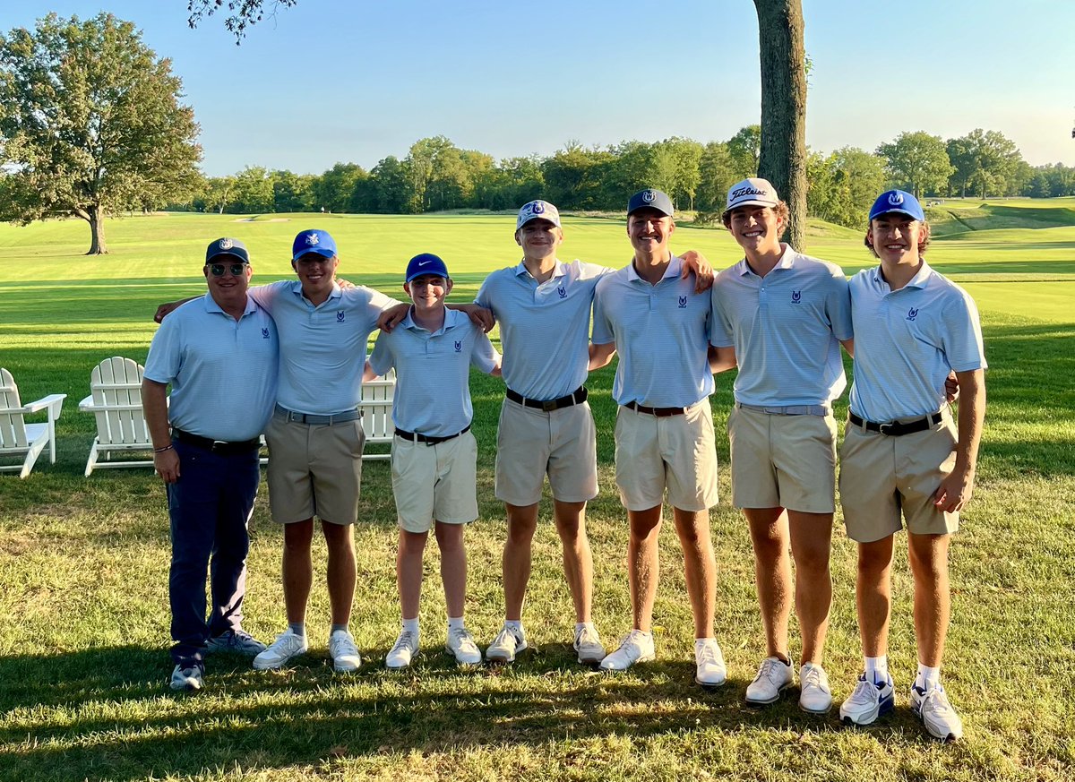 WyomingSports's tweet photo. Boys Varsity Golf traveled to Camargo Country Club today. Cowboys shot a team score of 171 to defeat McNick 178 and Madeira 187. Wyoming was led by Ben Blocksom who fired a 40. Cowboys return home tomorrow vs Mariemont #OnWyoming https://t.co/QYi78ri129