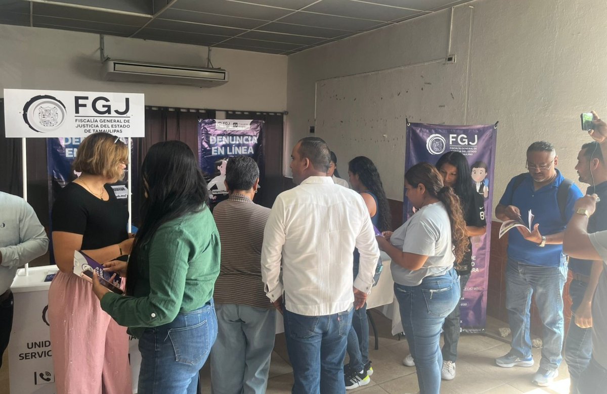 FGJ_Tam's tweet photo. #FGJT_Informa La Dir. de Atención y Servicio a la Comunidad y la Dir. Gral de Formación y Servicio Profesional de Carrera, participan en las “Jornadas Nacionales por la Paz” y la Feria del Empleo para Jóvenes, para promover la #FiscalíaDigital y la #FENNAM, #Güémez, #Tamaulipas. https://t.co/j8ihKVZMfs