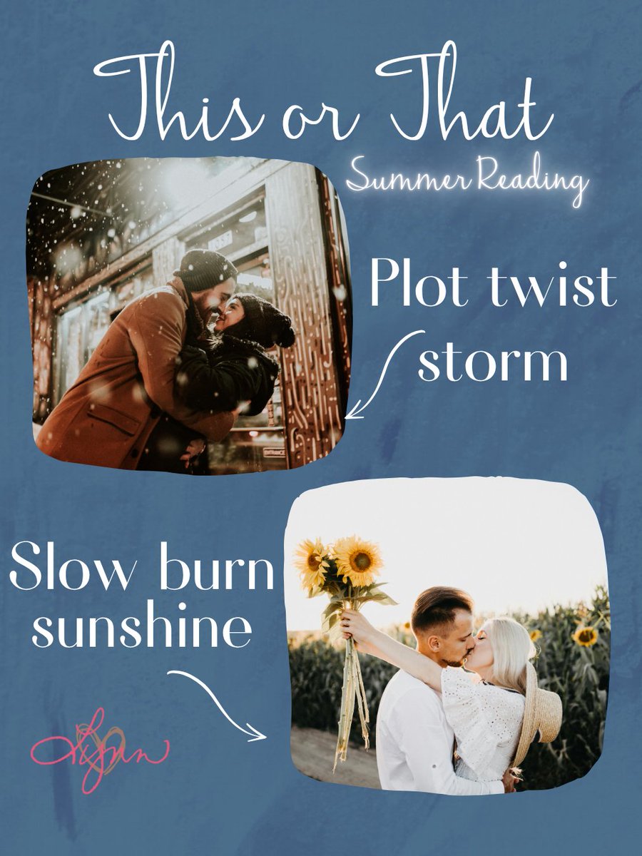 LynnHBlackburn's tweet photo. Surprise endings or smoldering tension? Do you have a preference for your summer reading
Drop your fave trope below!
#romancetrope
#slowburn
#plottwist
#Bookish
#romcom
#romance
#romanticsuspense
#thisorthat
#Thursday
#bookish
#readreadread
#books
#givemeallthebooks
#amreading https://t.co/JKw2iDhX8F